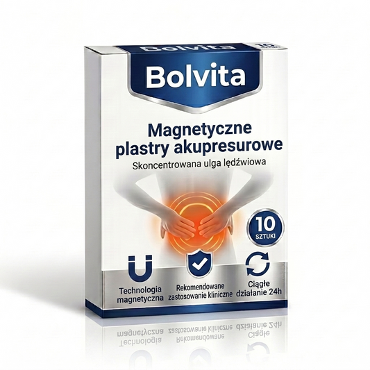 Magnetyczne plastry akupresurowe Bolvita™ na komfort lędźwiowy (x10)